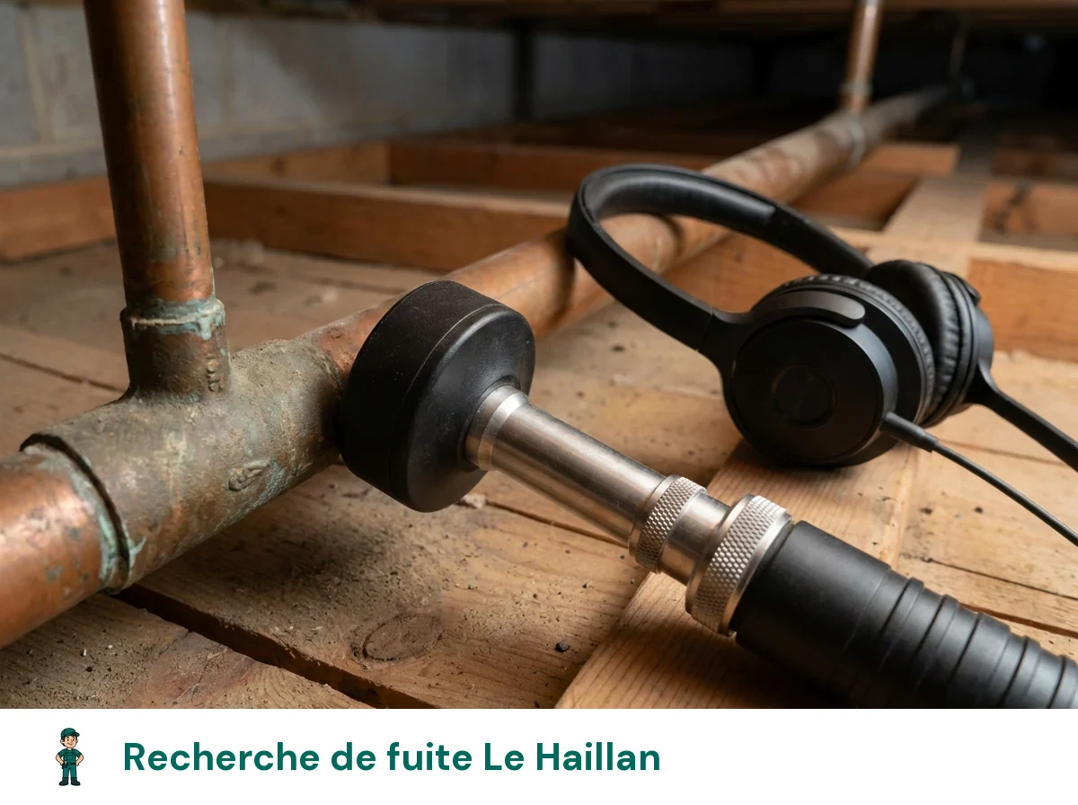 Recherche de fuite à Le Haillan