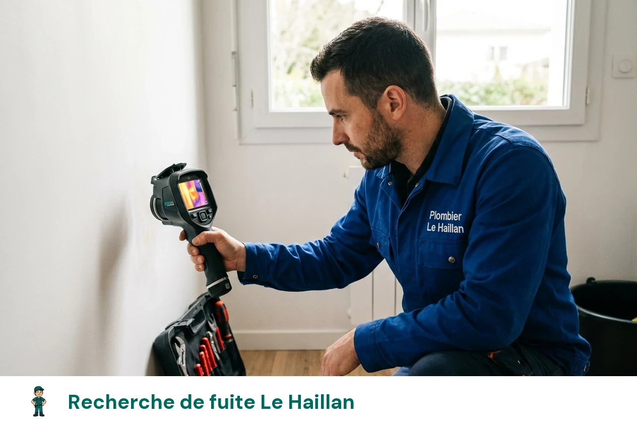 Recherche de fuite à Le Haillan