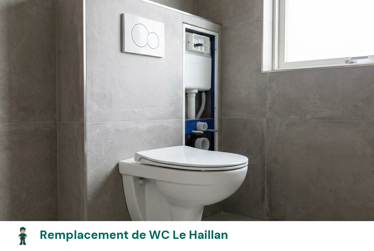 Remplacement de WC à Le Haillan