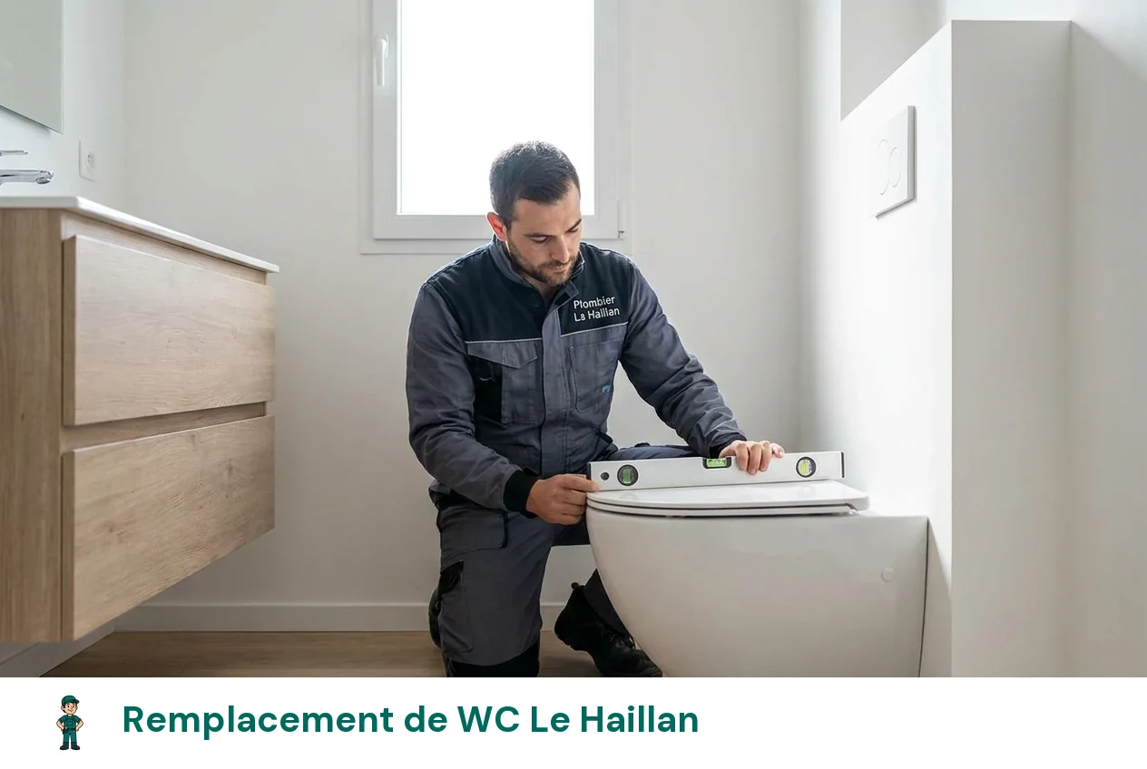 Remplacement de WC à Le Haillan