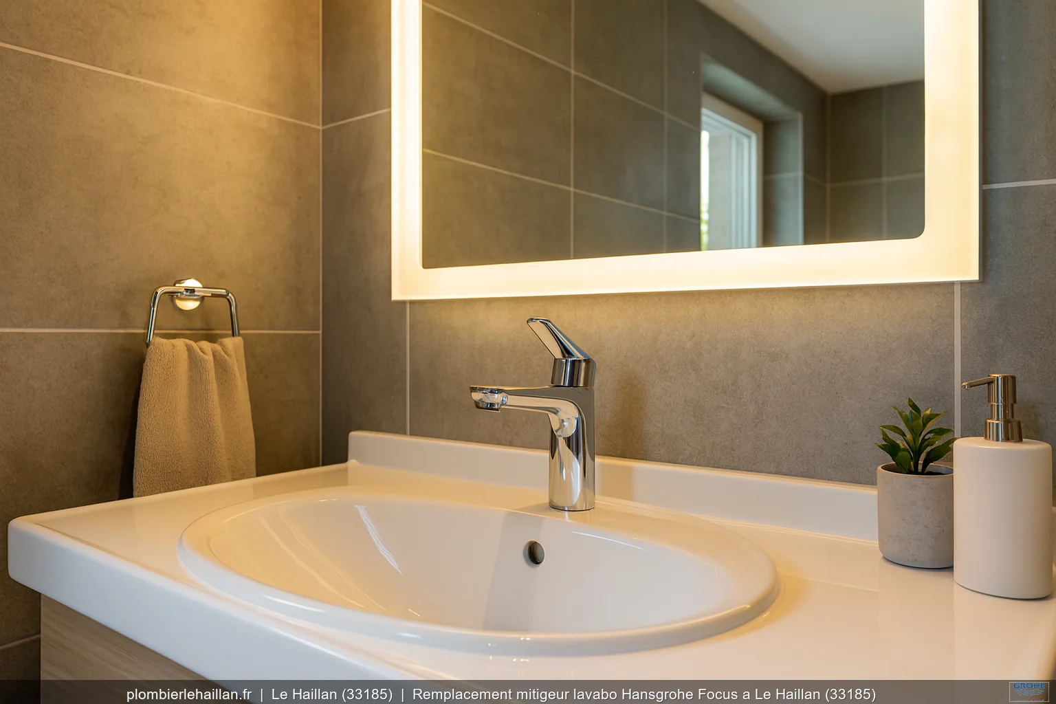 Remplacement mitigeur lavabo Hansgrohe Focus a Le Haillan (33185)